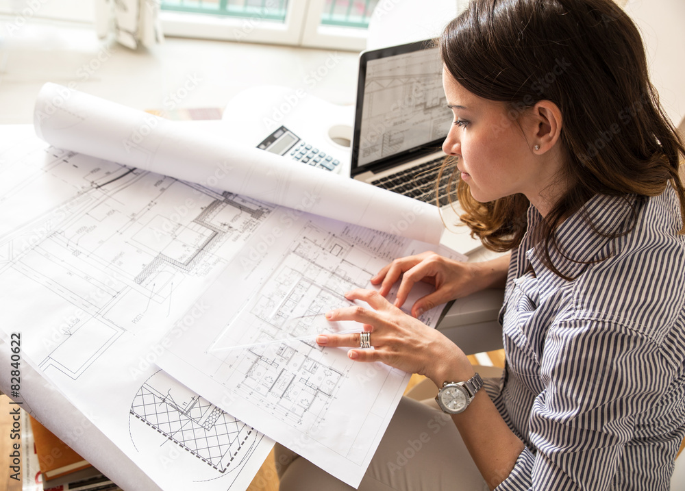 architect at desk